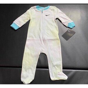 NWT Nike Pastel Tie Dye Sleeper Coverall Baby Girls Size 6M